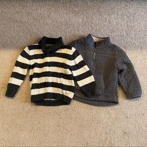 LOT of 2 toddler boy sweaters